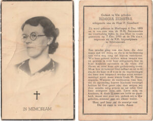 Bidprentje Remigia Zeinstra (1895-1955)