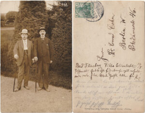 Rudolph Cohn (1888) & Paul Cohn (1856) in Bad Flinsberg (13 March 1911)